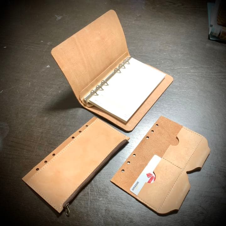 システム手帳用ファスナーポケット