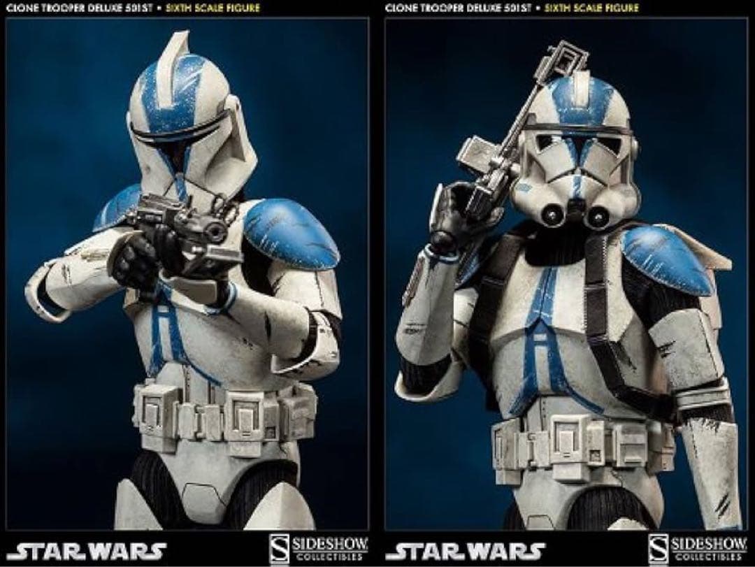 サイドショウ 1/6 スターウォーズ クローン・トルーパー（第501大隊）DX版