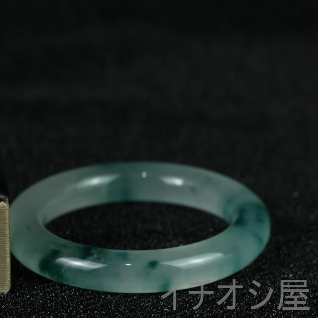 中国古美術 翡翠 高氷種 円条バングル 正氷 天然石 装身具 魔除け ギフト