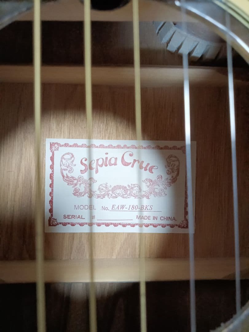 Sepia Crue EAW-180-BKS エレアコ アコースティックギター