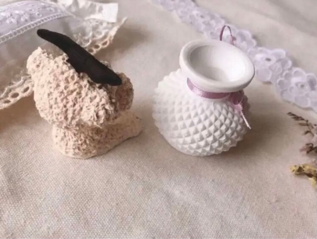 ナチュラルドライフラワーくまさん♡アロマストーン