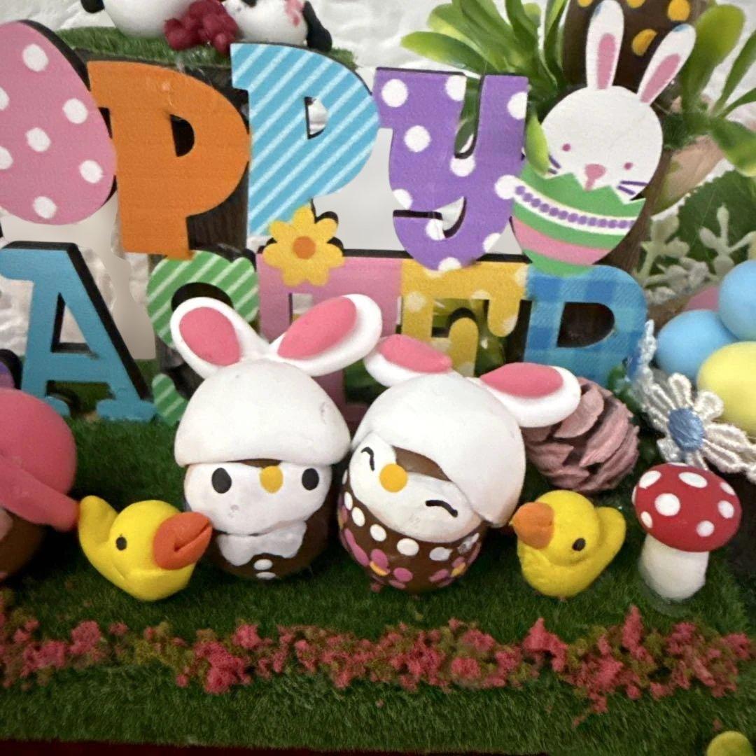 どんぐりアート♡イースターオブジェ　ラスト一点♡