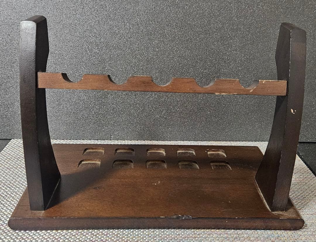 木製　モデルガンスタンド　5丁立て モデルガン飾り台　展示台