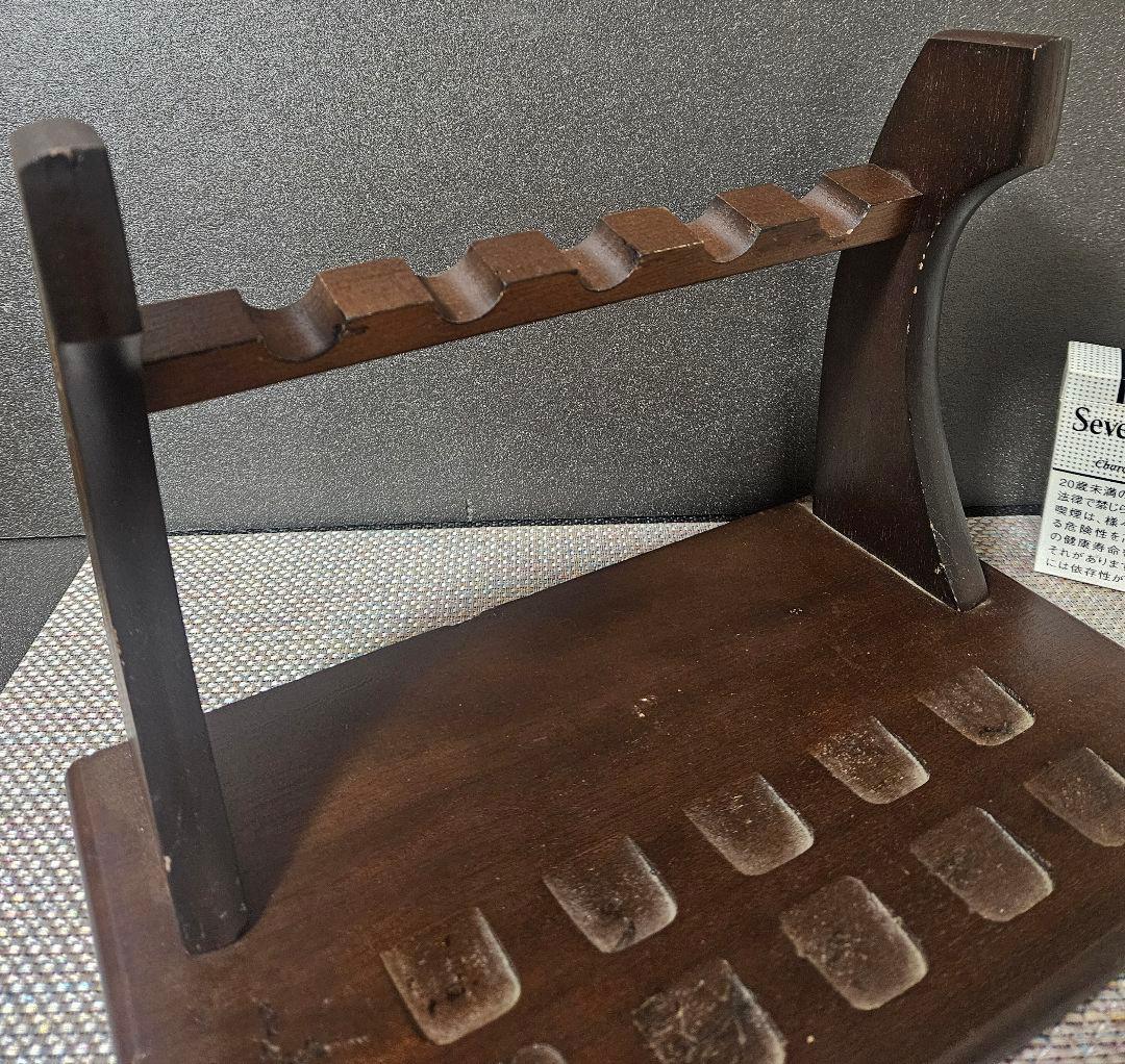 木製　モデルガンスタンド　5丁立て モデルガン飾り台　展示台