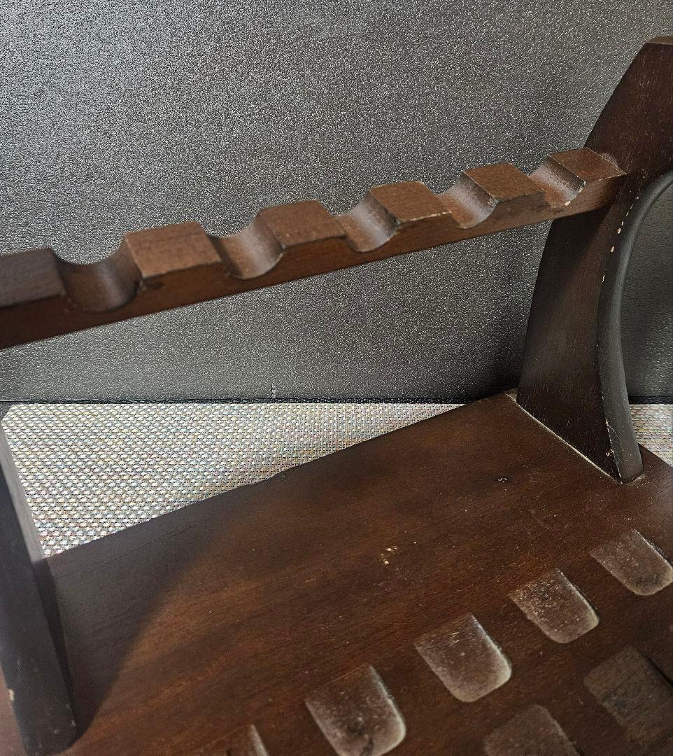 木製　モデルガンスタンド　5丁立て モデルガン飾り台　展示台