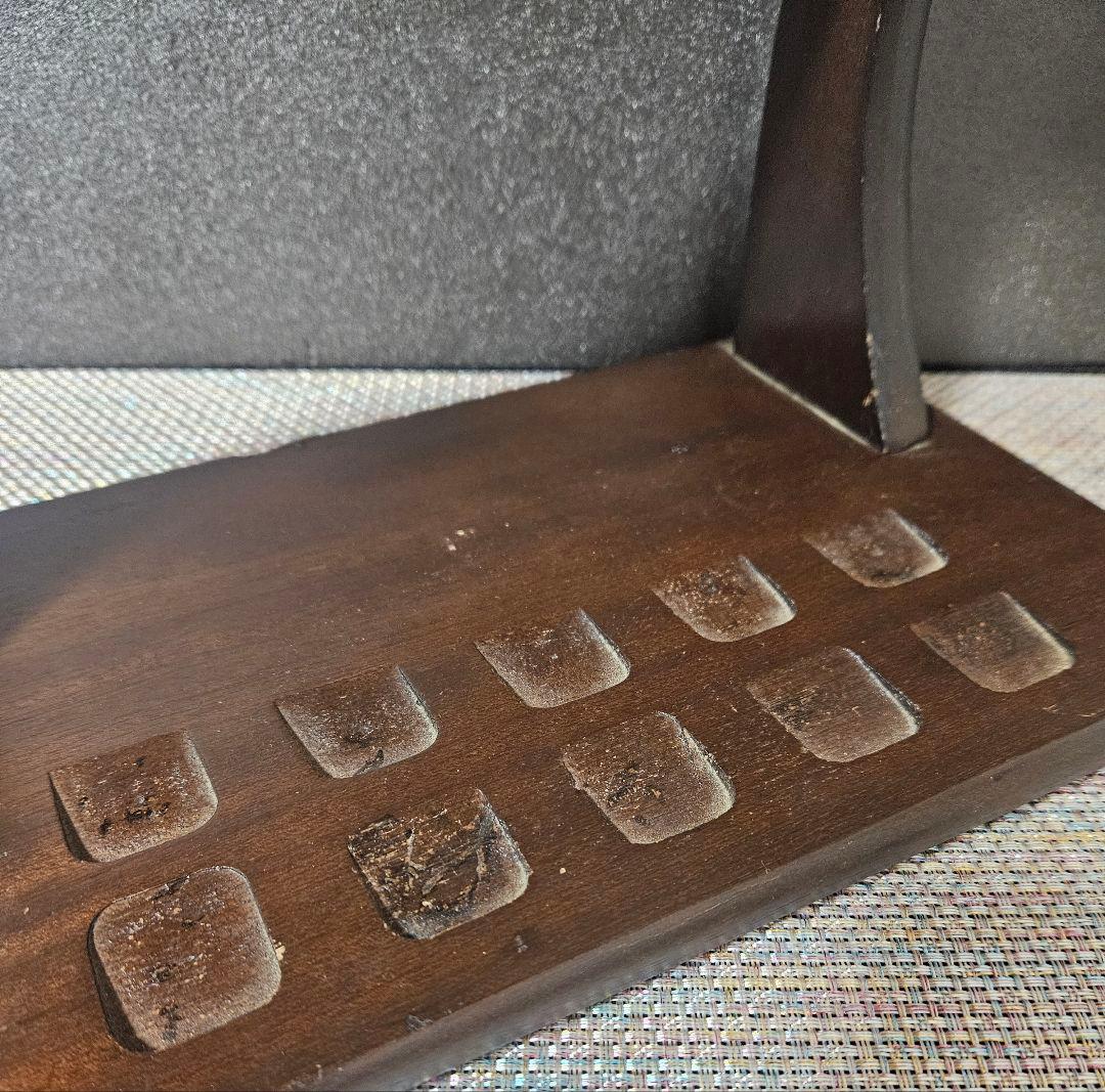 木製　モデルガンスタンド　5丁立て モデルガン飾り台　展示台