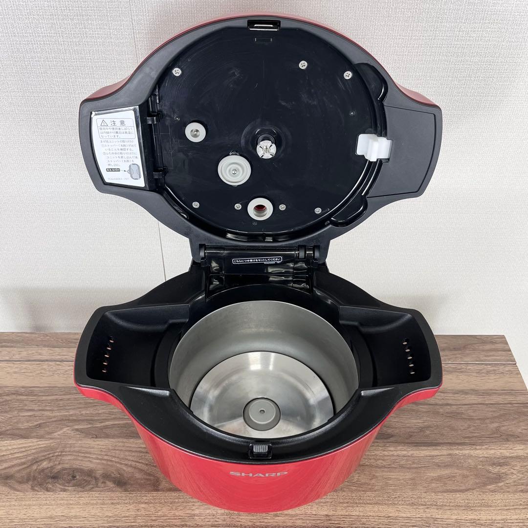 SHARP ヘルシオ　ホットクック　1.6 L KN-HW16E レッド