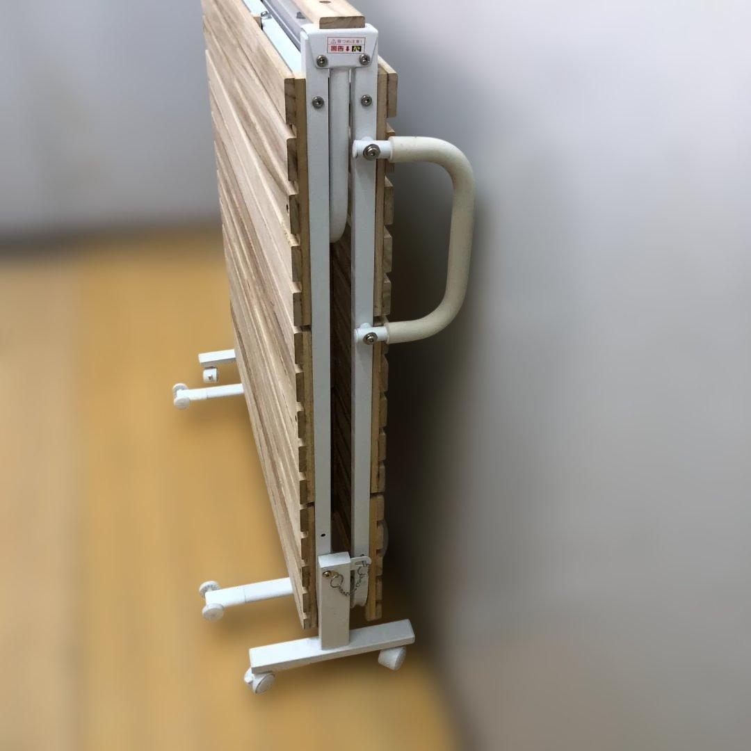 折りたたみ すのこベッド シングル スチールフレーム 112952-5-002