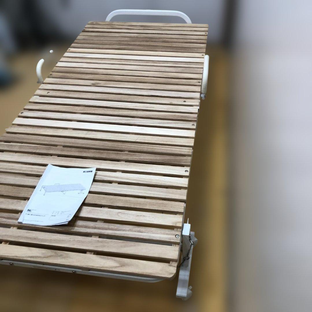 折りたたみ すのこベッド シングル スチールフレーム 112952-5-002