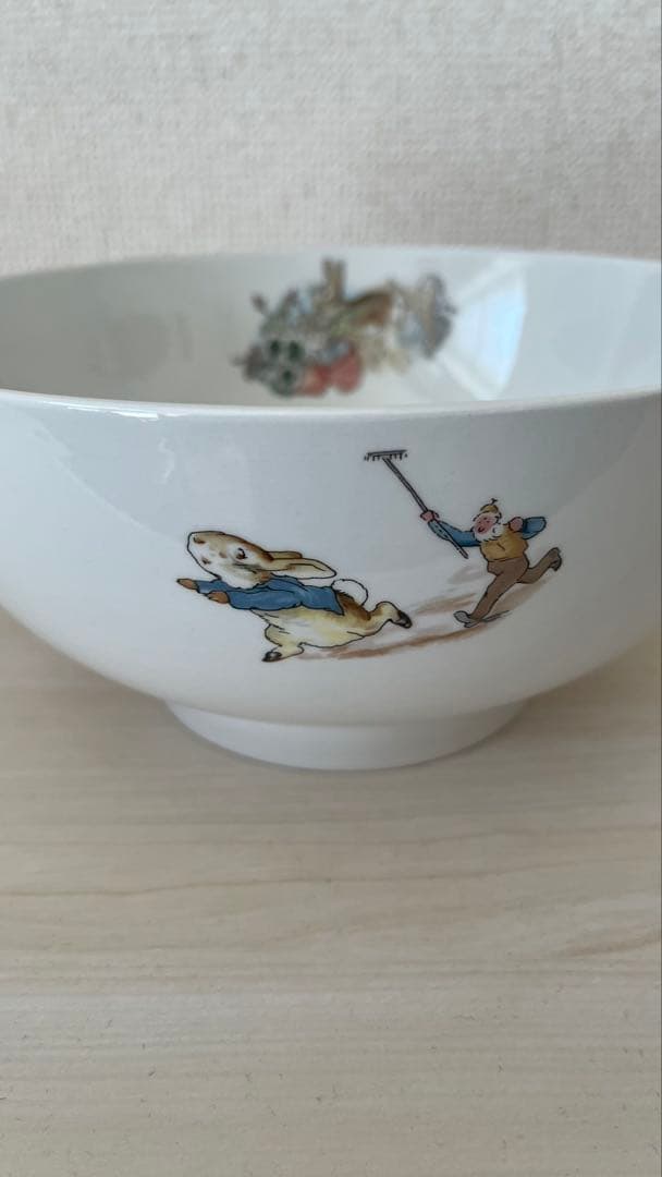 ビンテージ　旧刻印　 ピーターラビット　ボウル大