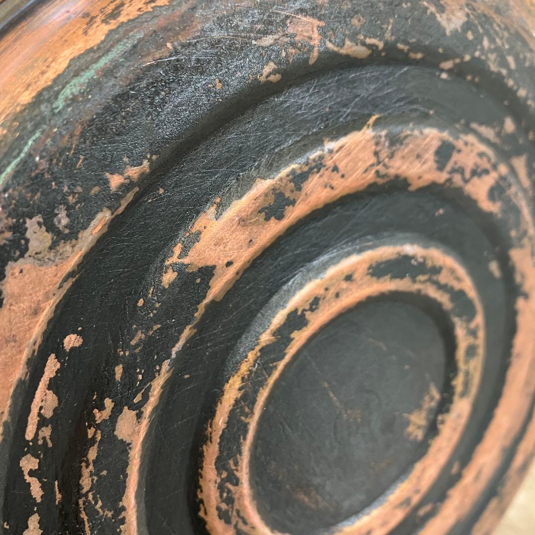 D-4 【汚れあり】アンティーク 銅製 ケトル 銅やかん ヴィンテージ 骨董