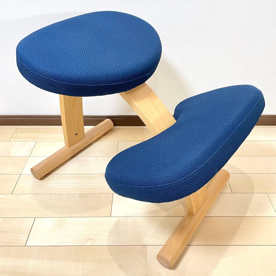 バランスラボ バランスチェア バランスイージー ネイビー中古美品