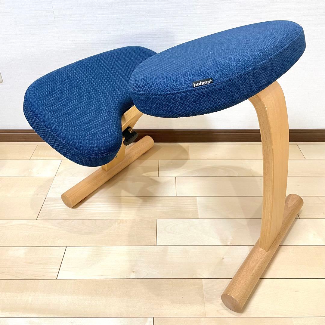 バランスラボ バランスチェア バランスイージー ネイビー中古美品