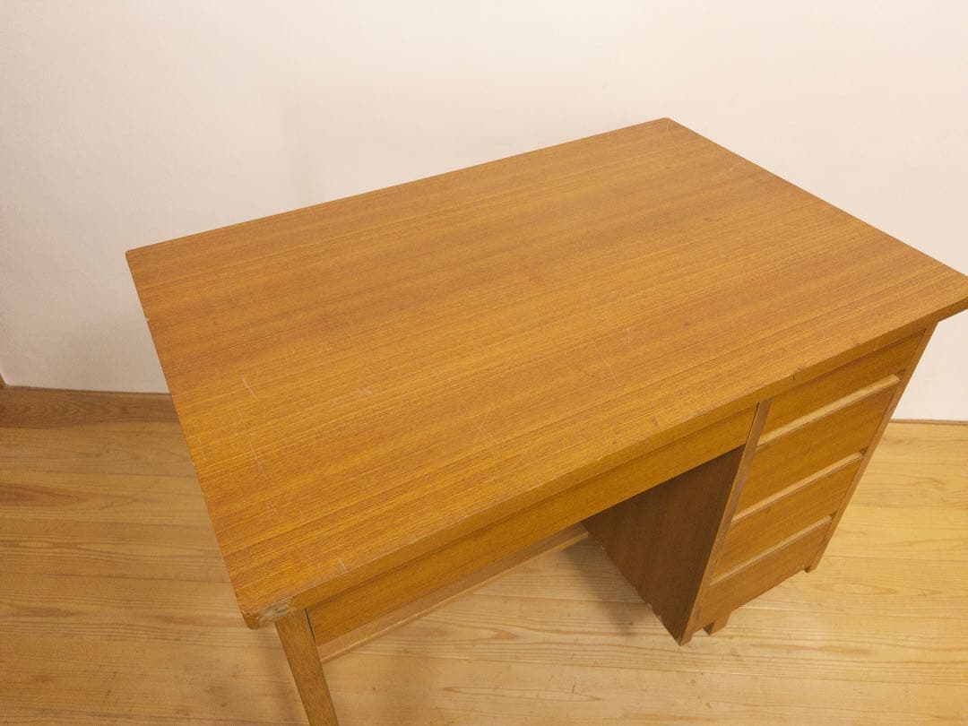 机　デスク　作業机　M073　古道具　古家具　ビンテージ　アンティーク　レトロ