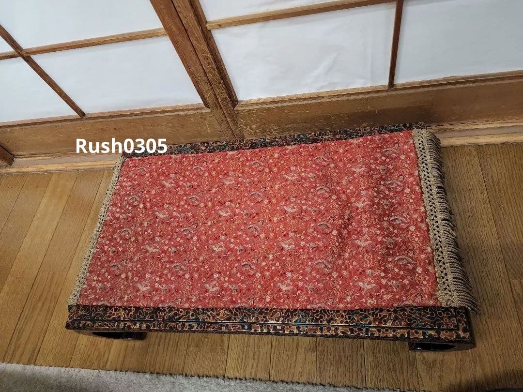 青森『唐塗』床の間の花台.香炉台　美品