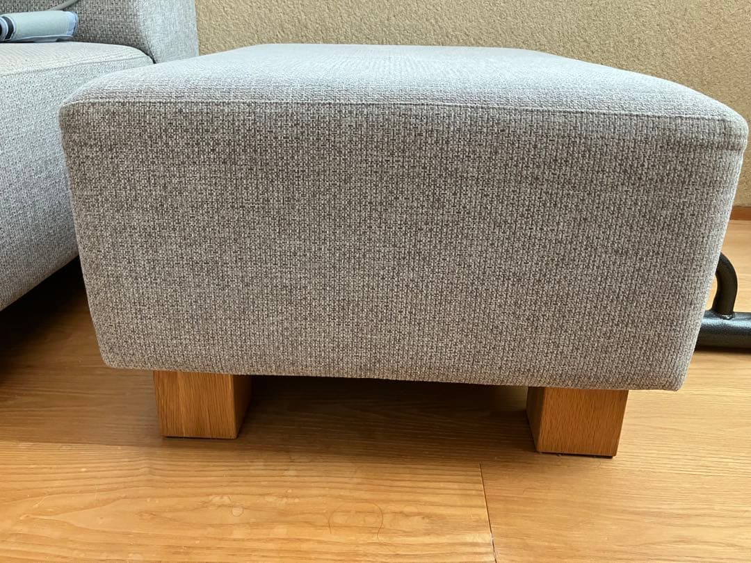 【2/2】 フランネルソファBRICKオットマン(クッション付き)