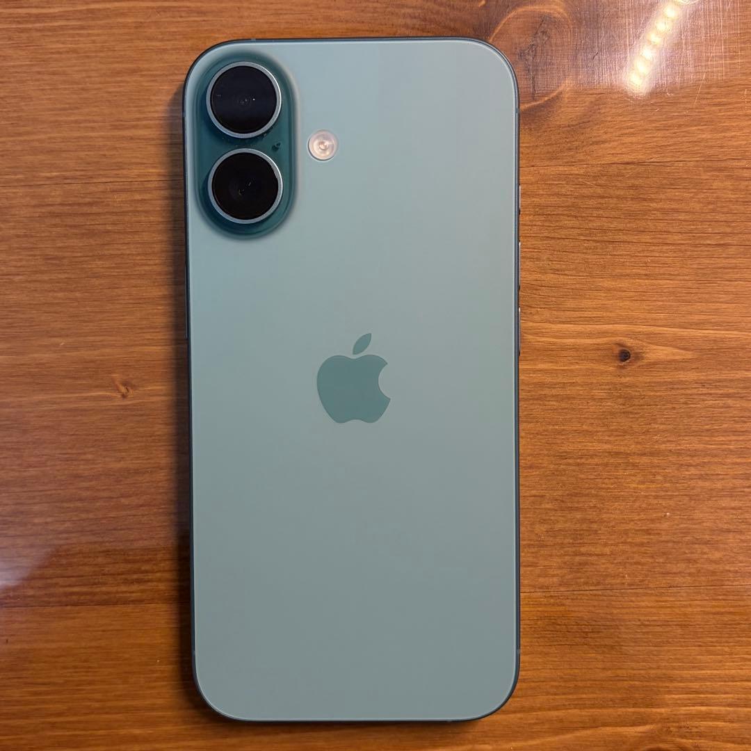 【美品】iPhone16 teal 128GB SIMフリー