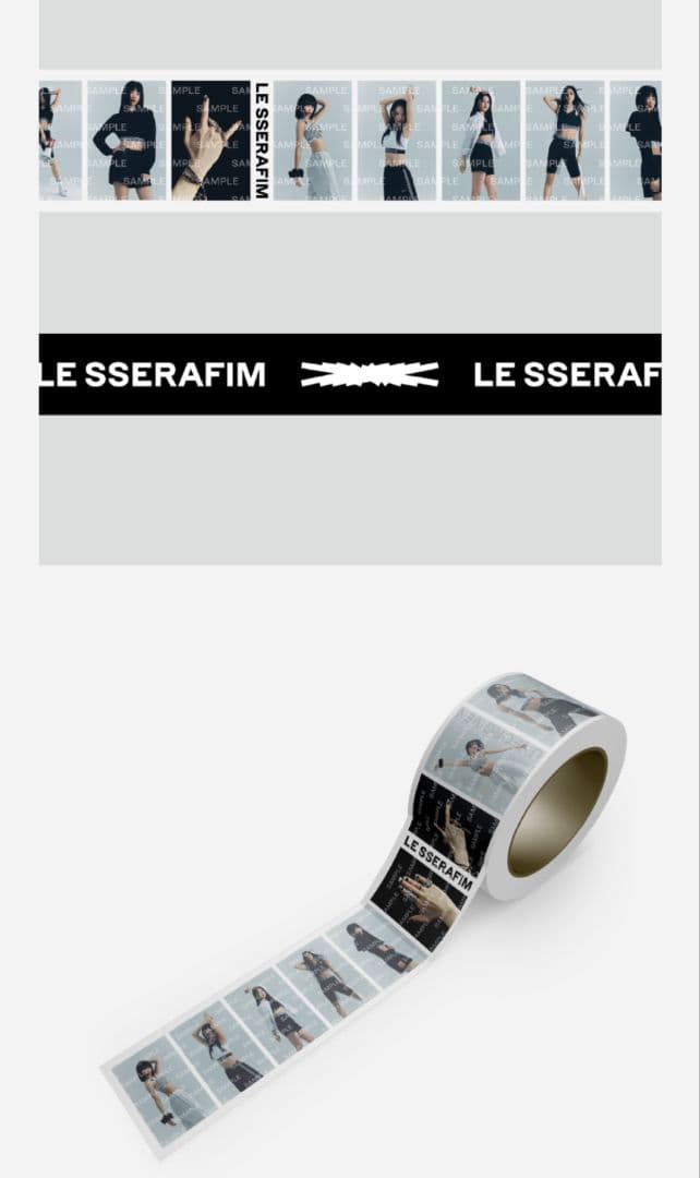 LE SSERAFIM ルセラ ポーチ マスキングテープ シンボルバッジ チェキ