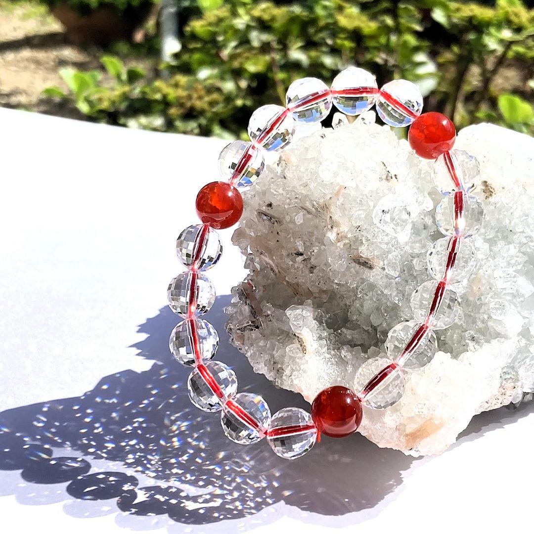 【燃える星の輝き】ファイヤーアゲート 天然石ブレスレット