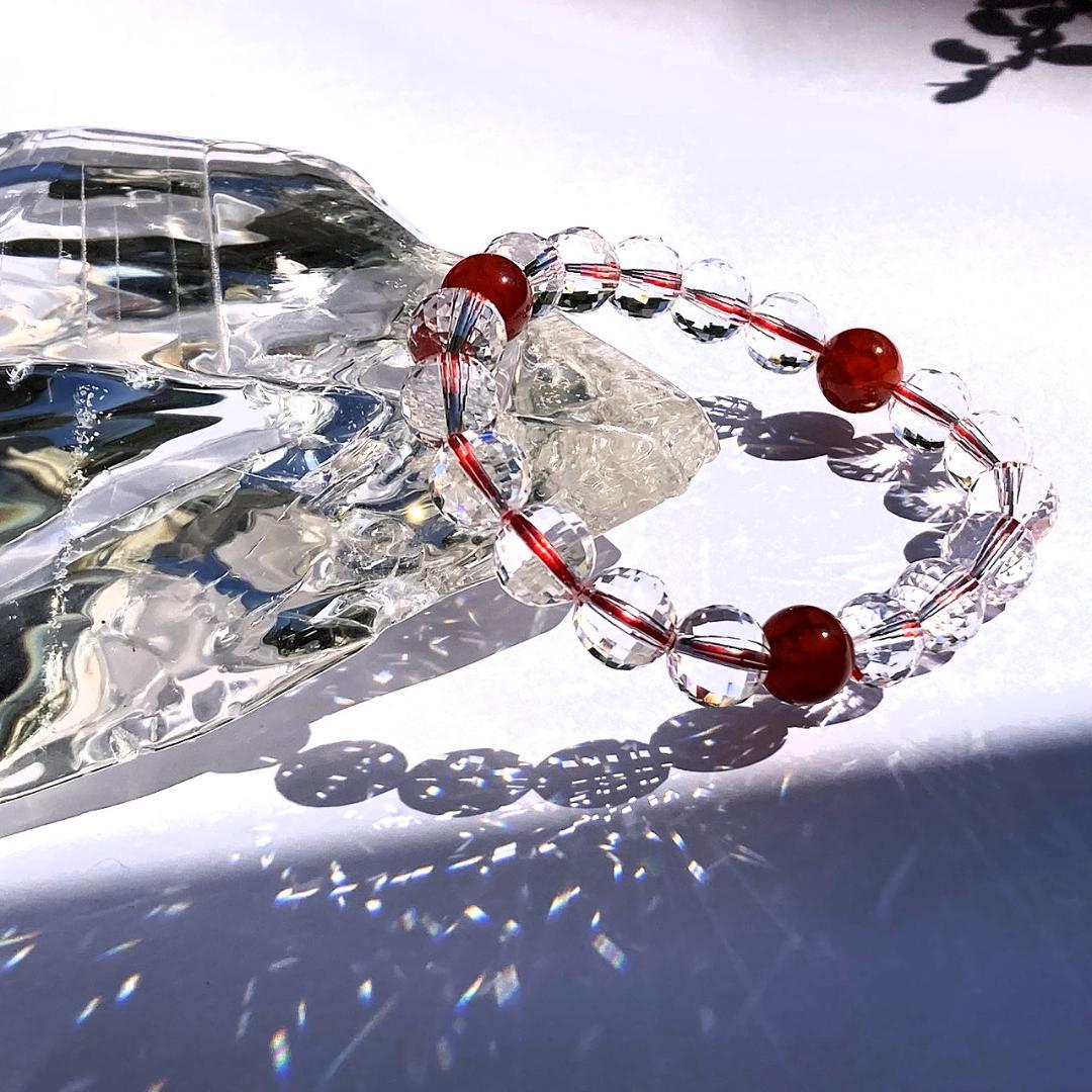 【燃える星の輝き】ファイヤーアゲート 天然石ブレスレット