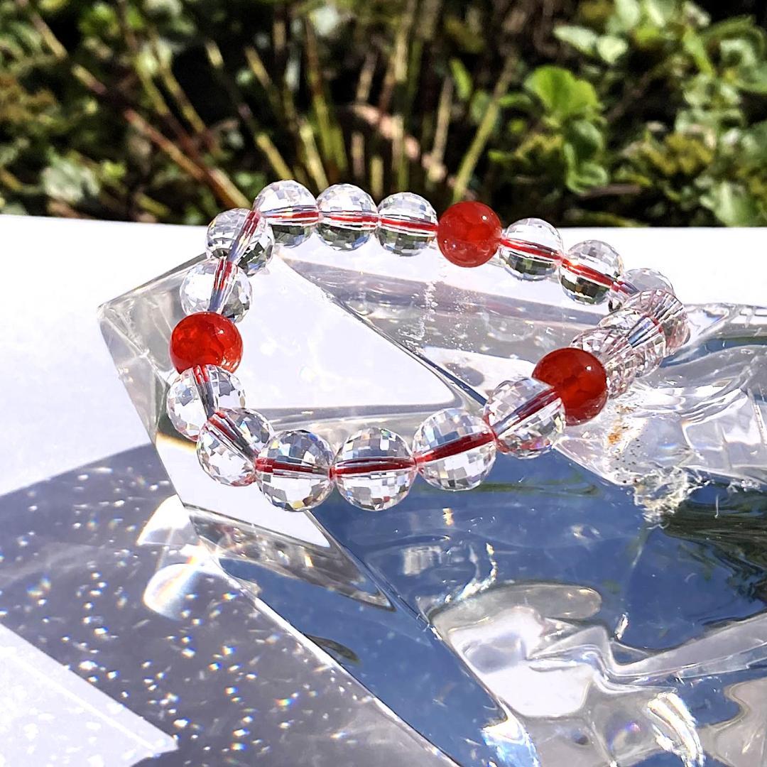 【燃える星の輝き】ファイヤーアゲート 天然石ブレスレット