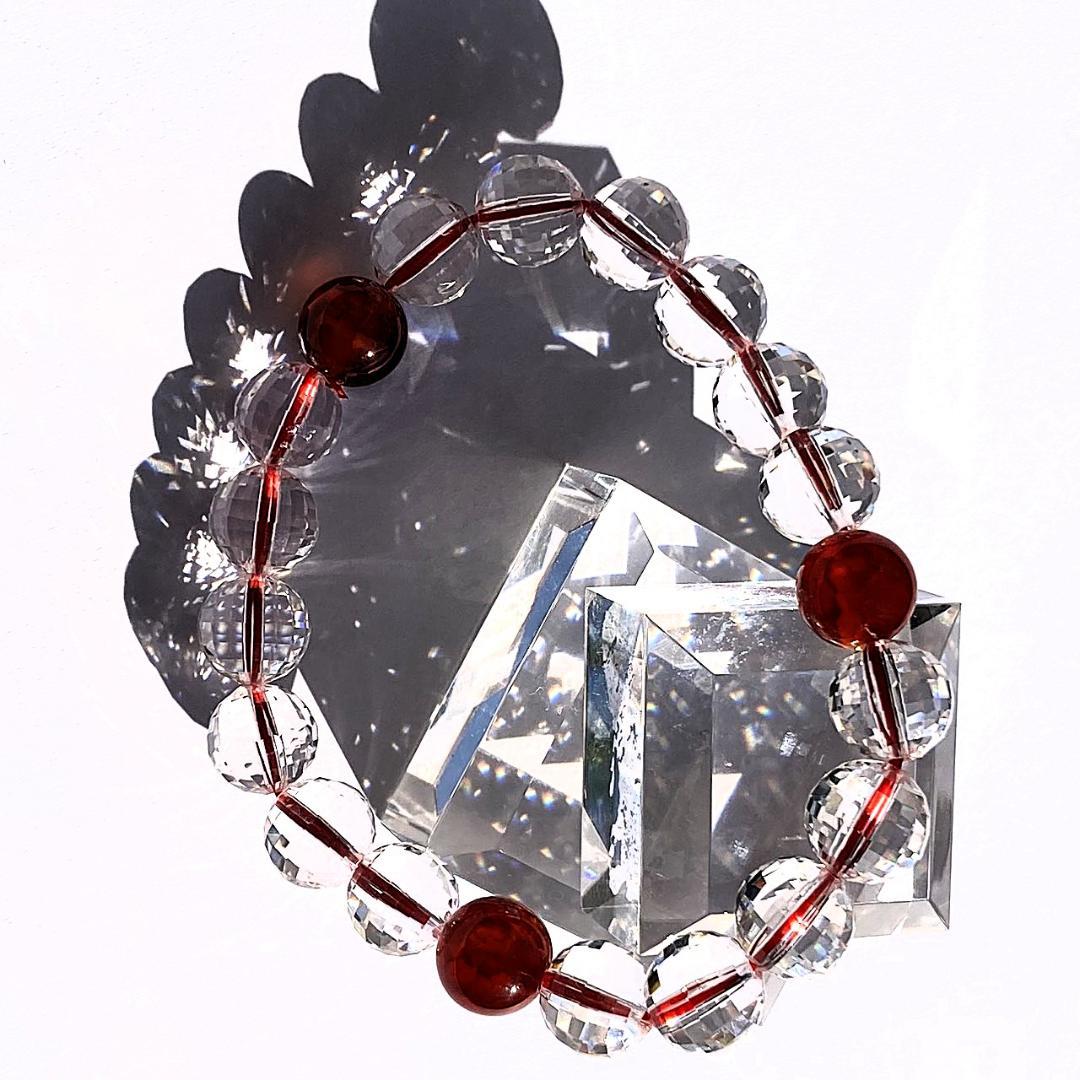 【燃える星の輝き】ファイヤーアゲート 天然石ブレスレット