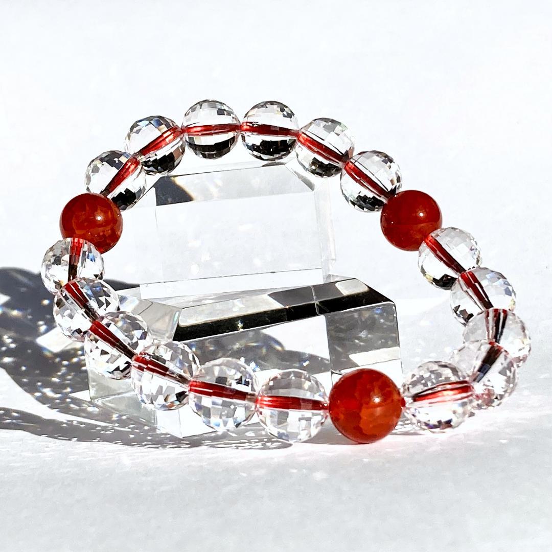 【燃える星の輝き】ファイヤーアゲート 天然石ブレスレット