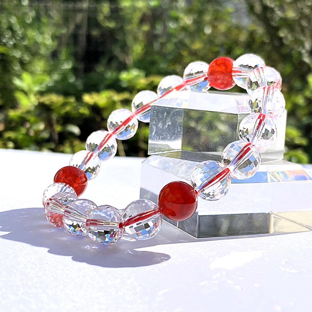 【燃える星の輝き】ファイヤーアゲート 天然石ブレスレット