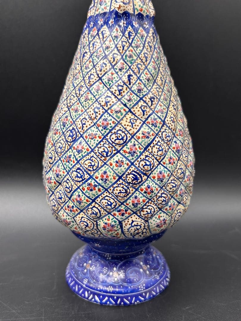 【希少】ミーナーカーリー 花瓶　フラワーベース　ペルシャ　箱付き　レア