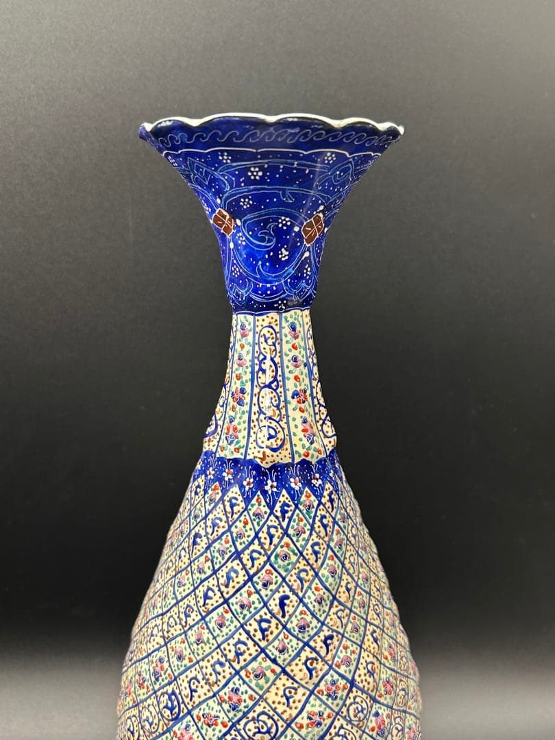 【希少】ミーナーカーリー 花瓶　フラワーベース　ペルシャ　箱付き　レア