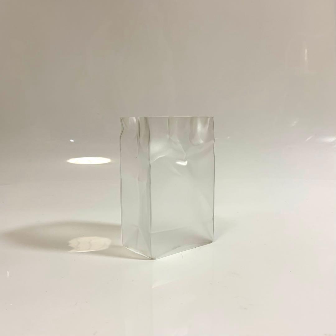 クリンクル　木村ガラス　小松誠　フラワーベース　アート　ビンテージ　ポストモダン