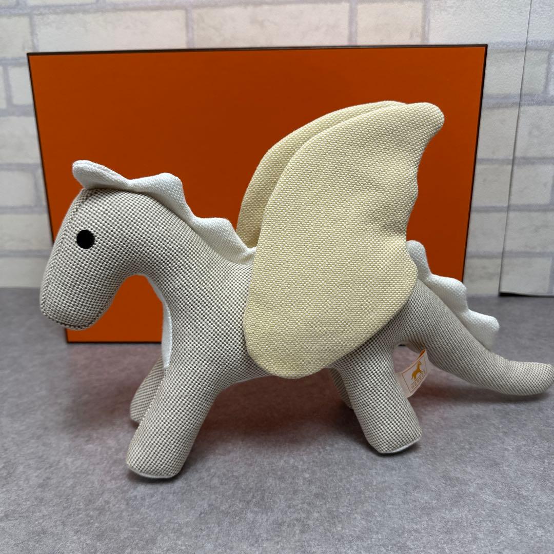 ★極美品★HERMES エルメス エポペ ドラゴン ぬいぐるみ ベージュ