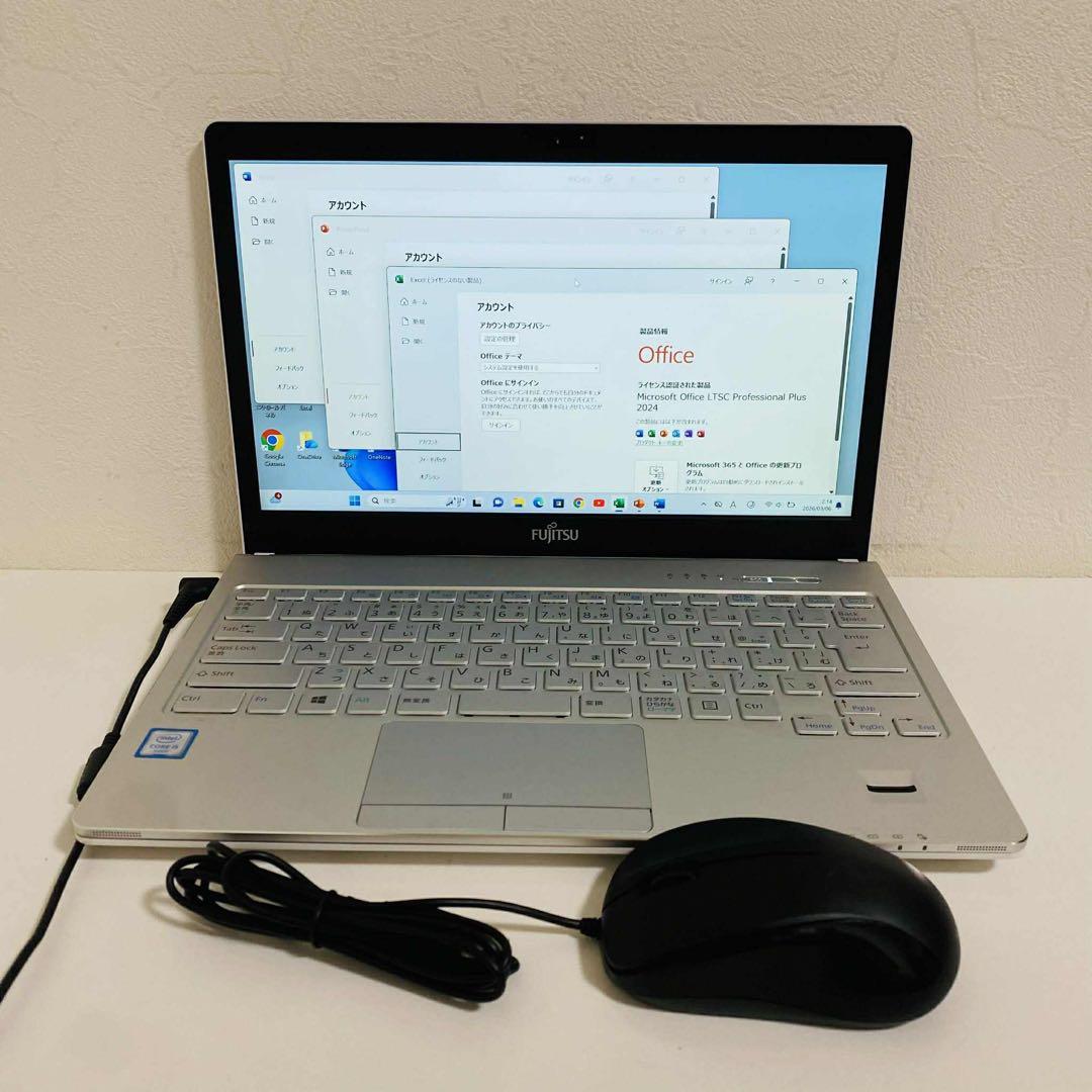 Y146 Fujitsuノートパソコン i5高速 WEBカメラWindows11