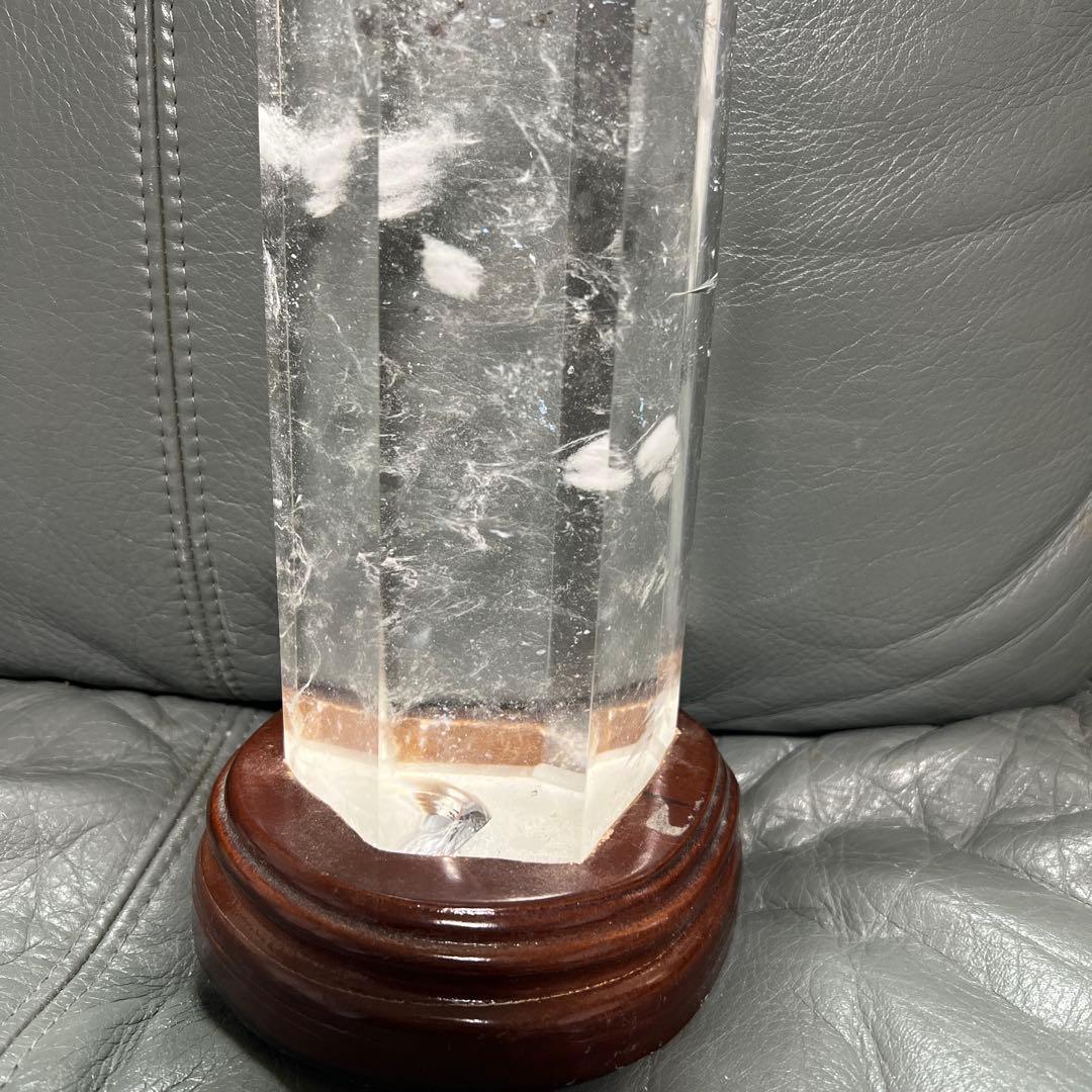 年始特価！巨大　水晶　六角柱　溶錬⁉︎42cm4.2kg