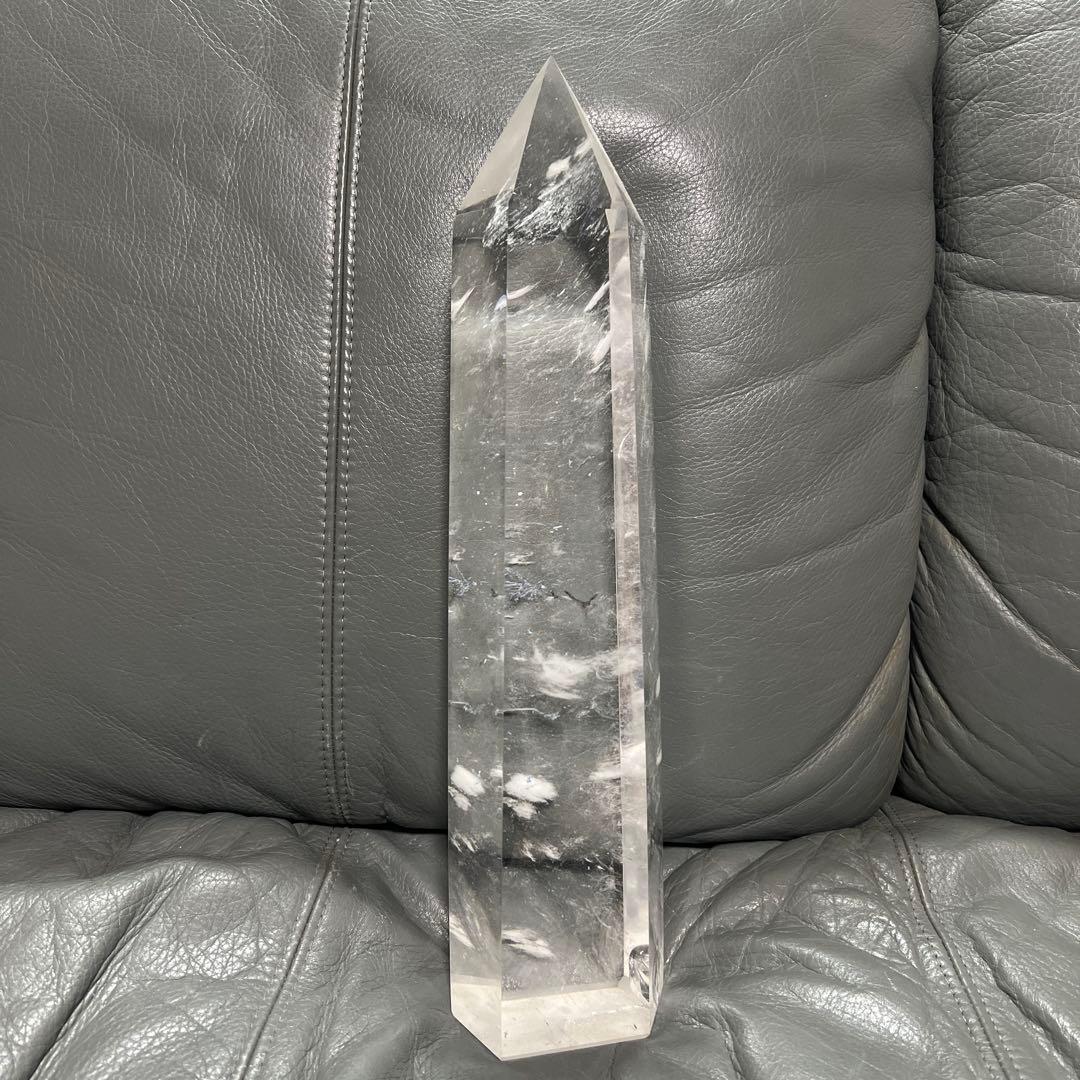 年始特価！巨大　水晶　六角柱　溶錬⁉︎42cm4.2kg