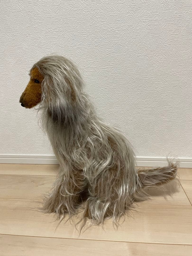 アフガンハウンド　高級ぬいぐるみ　リアルぬいぐるみ　番犬がわり