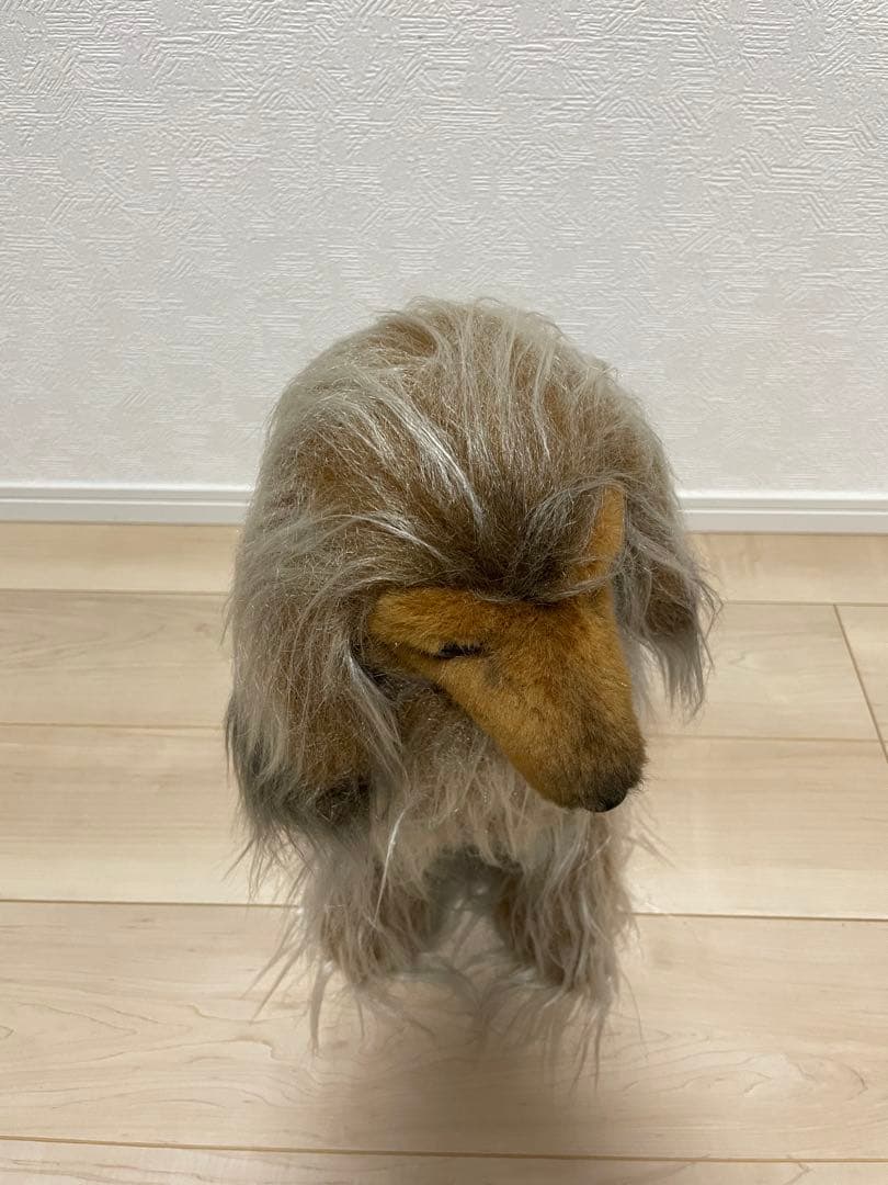 アフガンハウンド　高級ぬいぐるみ　リアルぬいぐるみ　番犬がわり