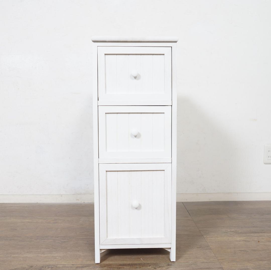 送料無料【新品】シャビー　チェスト アウトレット アンティーク 風 北欧 白