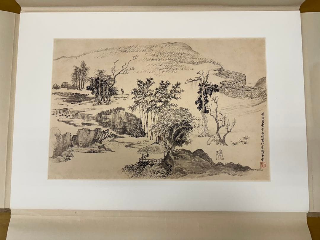 清 惲壽平花卉山水合冊 王翬