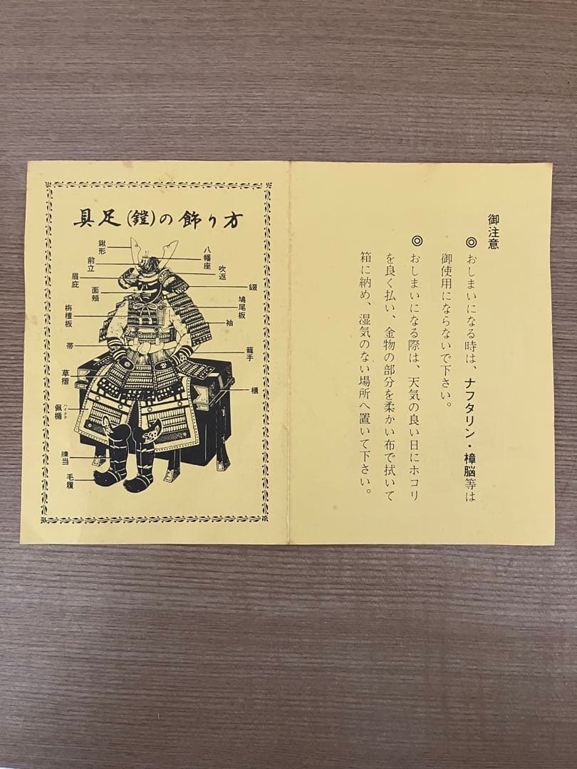 五月人形御飾りセット①兜鎧一式　端午の節句