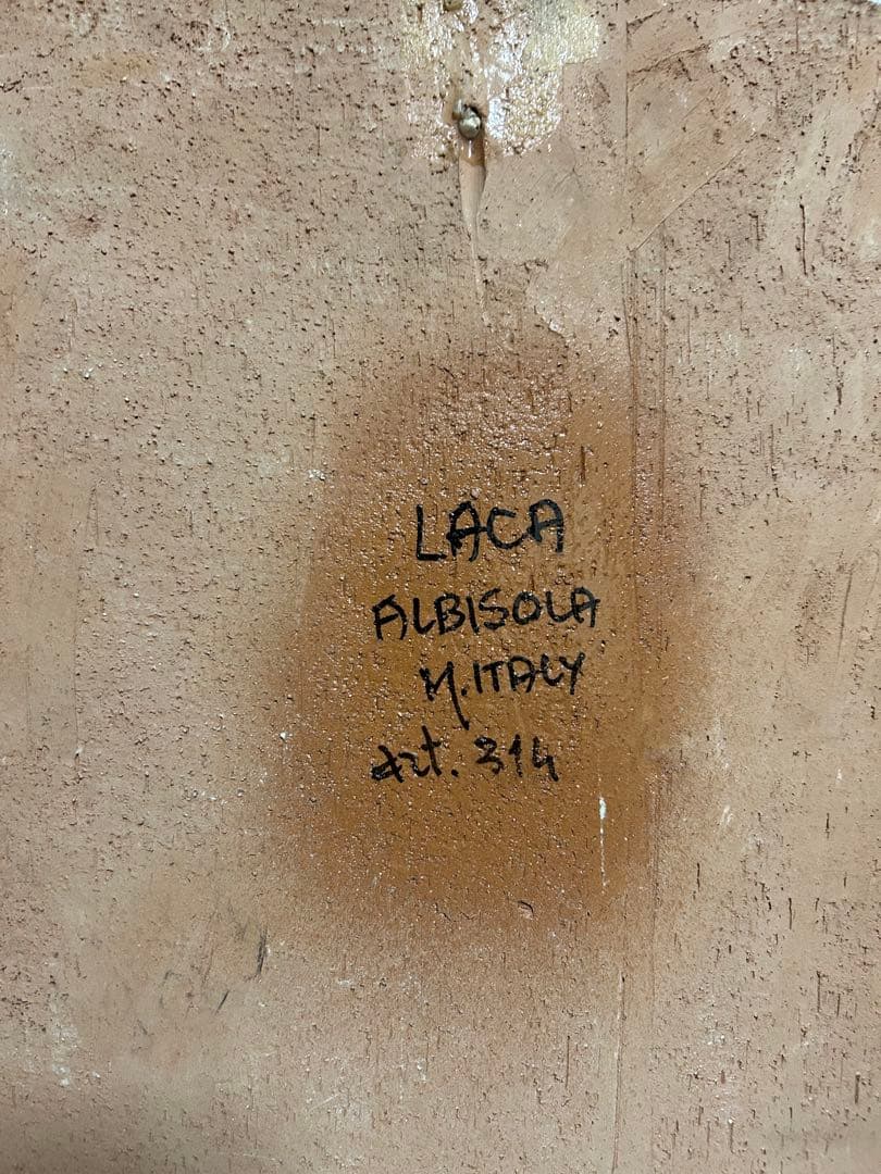 レア品　イタリア　G. Carell 風景画 街並み　陶板絵