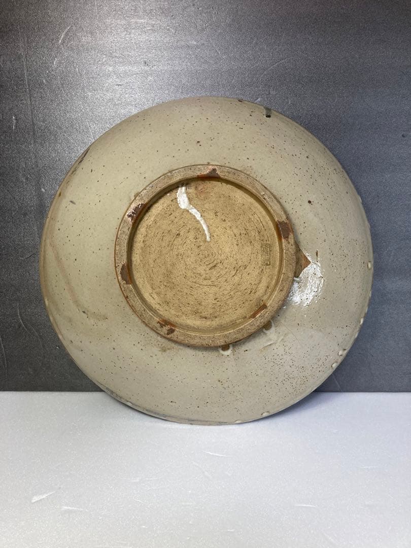 法正寺焼　魚紋　鯉？　アンティーク　大皿