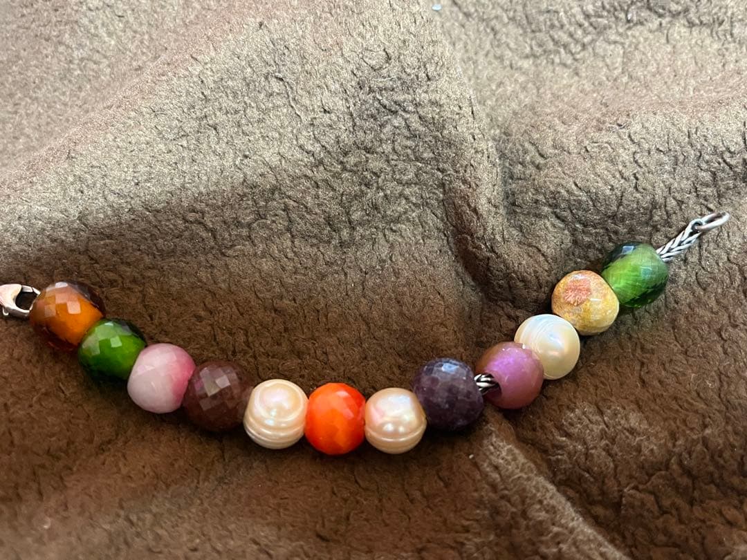 天然石ビーズ　トロールビーズ 適合　天然石ビーズまとめ売り12個！！