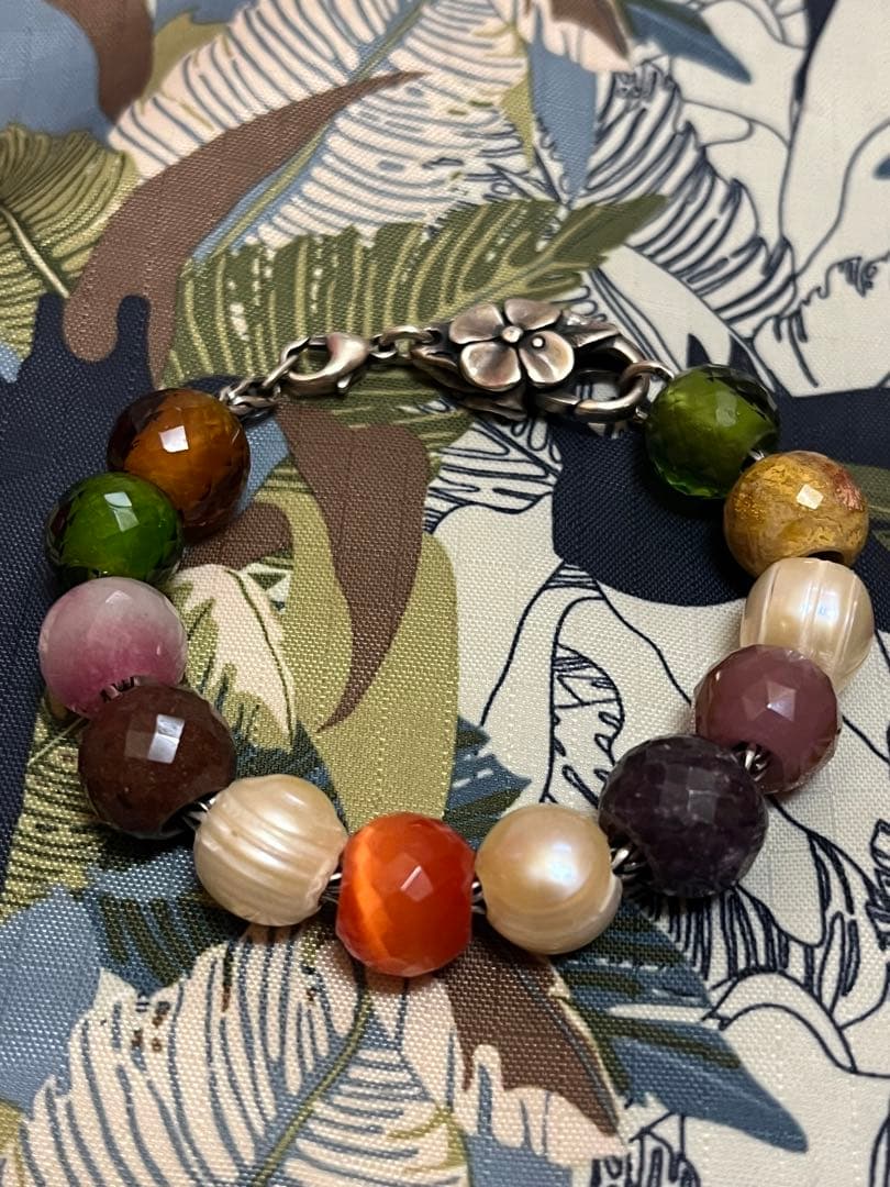 天然石ビーズ　トロールビーズ 適合　天然石ビーズまとめ売り12個！！