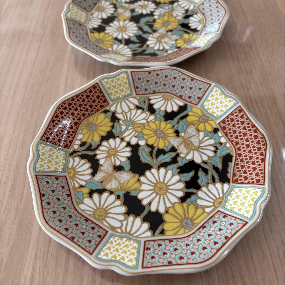 アフタヌーンティー　ナタリーレテ 九谷焼中皿　２枚セット