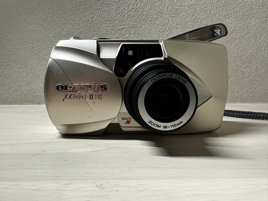 【一部割れあり・動作確認済】OLYMPUS μ-II 110 フィルムカメラ
