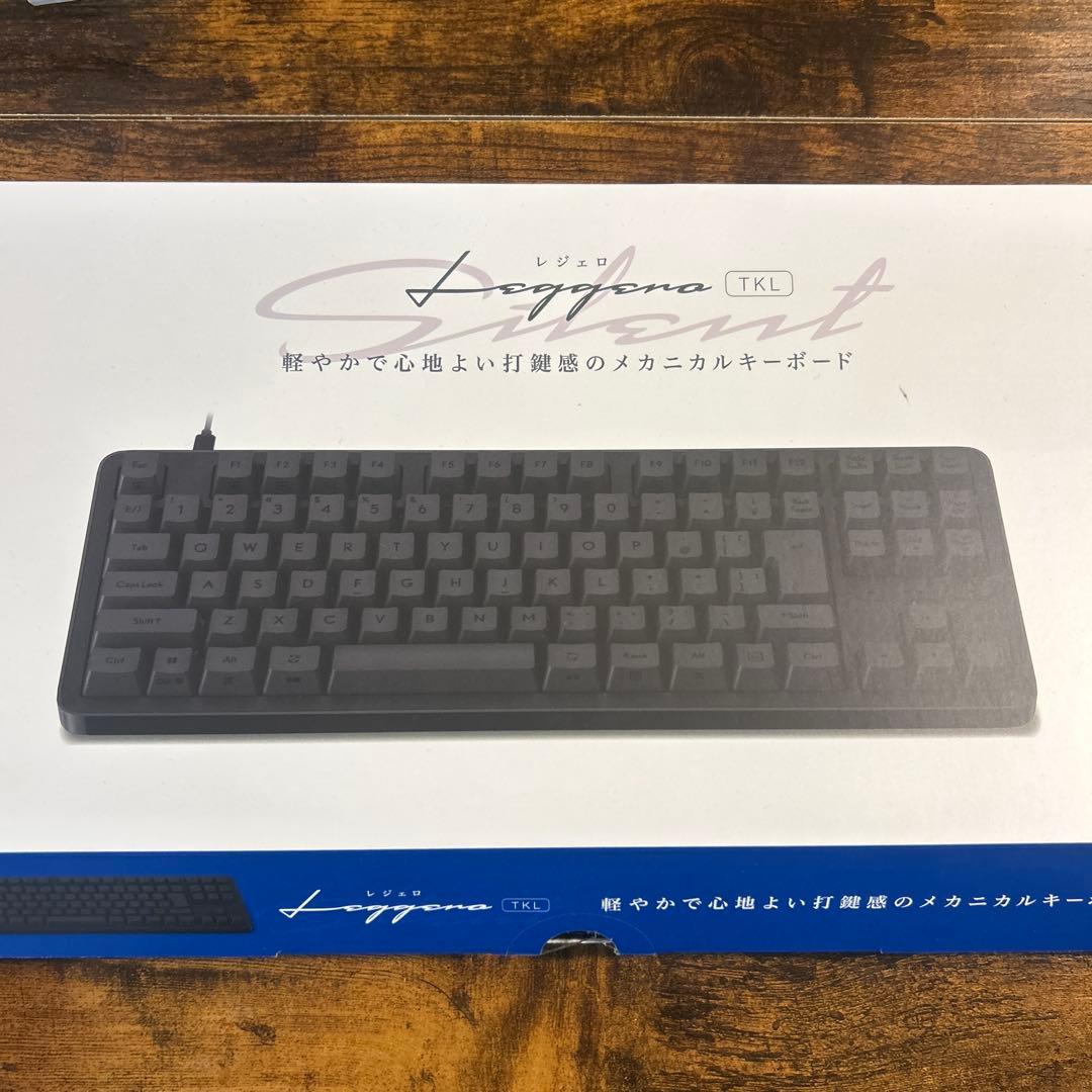 エレコム キーボード Leggero 静音 有線 赤軸 ブラック