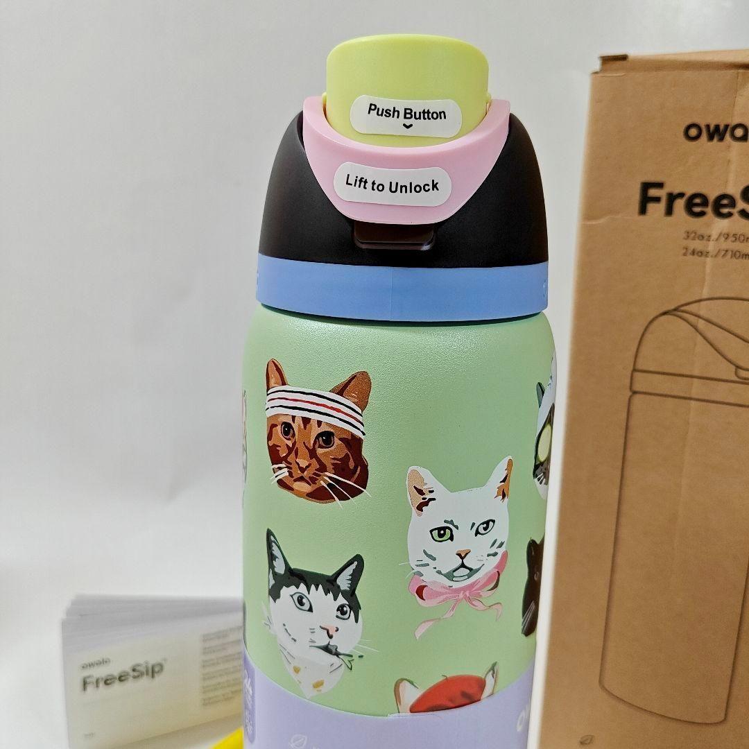 新品 Urban Outfitters限定 owala水筒 猫柄32oz