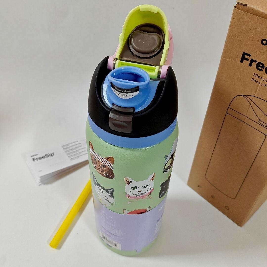 新品 Urban Outfitters限定 owala水筒 猫柄32oz