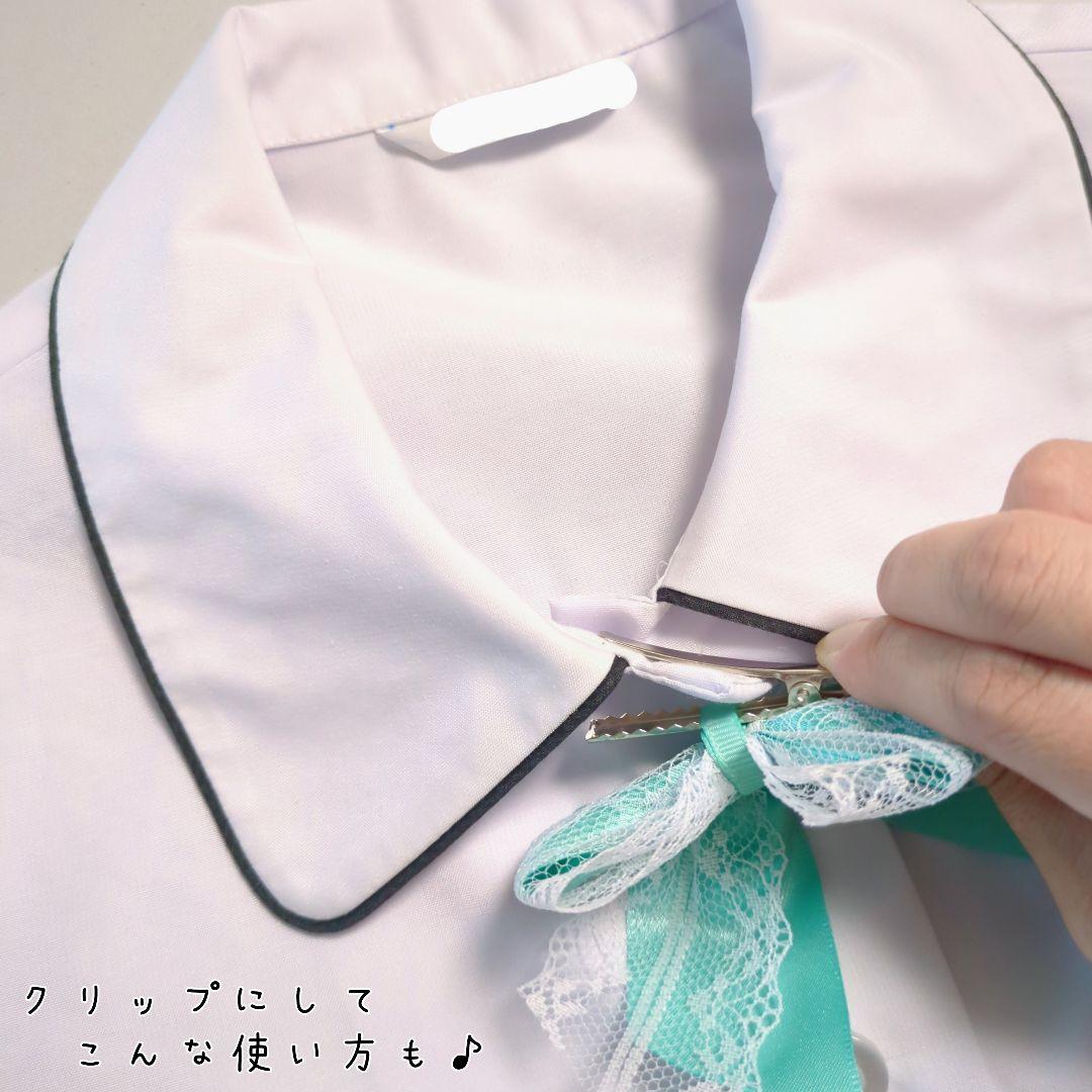 確認　たらりんヘアリボン ヘアゴム　572　黒　♡　セレモニー　発表会